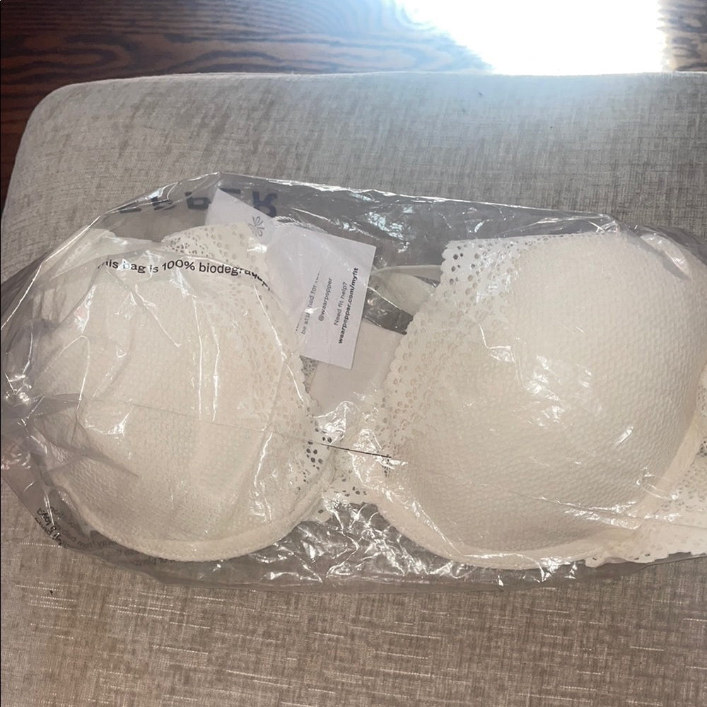 NWT Pepper White Lace Bra